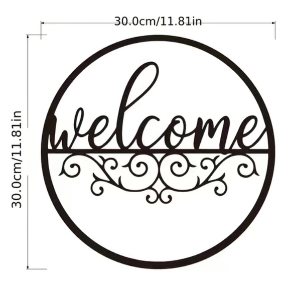 Metal Welcome Sign - Wall Art Decor - Picture 3 of 3
